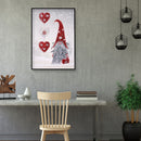 5D Diamond Painting DIY Rhinestone Special Shaped Love Heart Gnome Pictures K