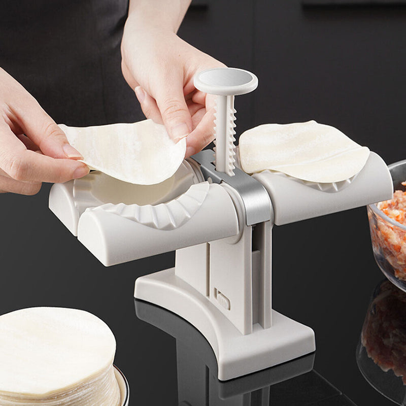 Double Head Semi Automatic Dumpling Mould DIY Jiaozi Maker Kitchen Tools