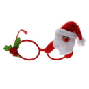 Christmas Sunglass Eyeglass Costume Eye Frame Party Decor(Santa Claus)