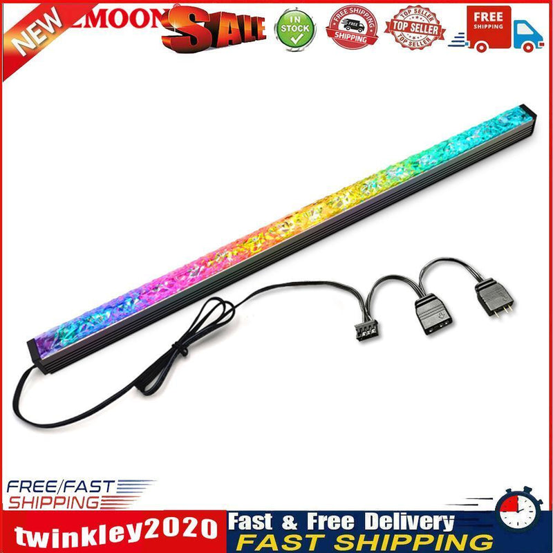 ARGB LED Strip Light 5V 3Pin/Small 4Pin Diamond Magnetic Lamp Bar (Black) Newly