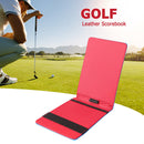 PU Crocodile Golf Leather Scorebook Training Aids Score Golf Game Tracker G