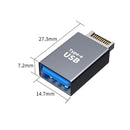 Type E to Type C/USB Adapter PC Motherboard USB3.0 Plug Converter Connector Part