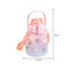 1.3L Large-capacity Water Bottle Outdoor Sports Gradient Cup (Pink Blue) Newly