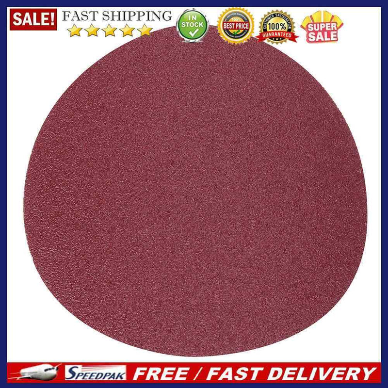 30pcs/set 125mm 80 Meshes Round Self-adhesive Sand Paper Flocking Sandpaper