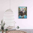 5D Rhinestone Pictures DIY Couple By River Full Round Drill Diamond Painting Kit