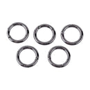 5pcs Mini Circle Round Carabiner Spring Snap Clip Hook B5B6 D6T4