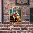 Playing Guitar Retro Metal Plate Tin Sign Plaque Poster for Bar Club Cafe