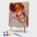 Acrylic Painting By Numbers DIY Mother Son Drawing Hand Painted Wall Pictur