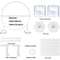 Wreath Frame Holder 59/70.8inch Round Balloon Arch With Stand Ring Balloon