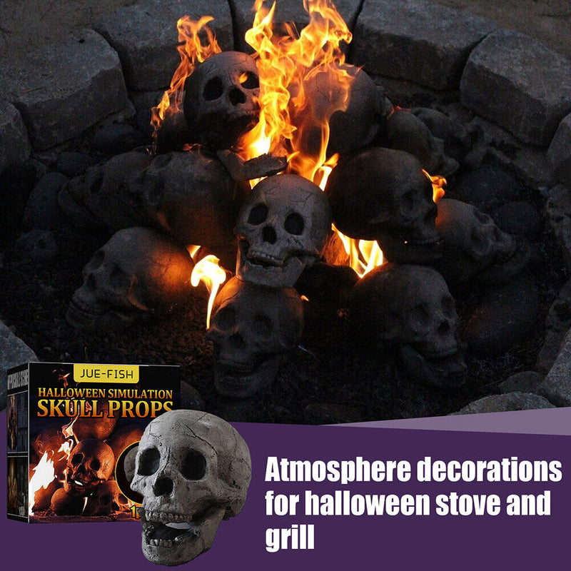 Fire Pit Skeleton Home Accessorie Stove Skeleton Props for Haunted House De