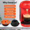 #A Coffee Capsule Pods with Spoon Brush Coffee Maker Filter for Home Kitchen Off