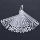 32pcs DIY Fan Nail Polish Display Art Gel Color Palette Nails Color Card(1)