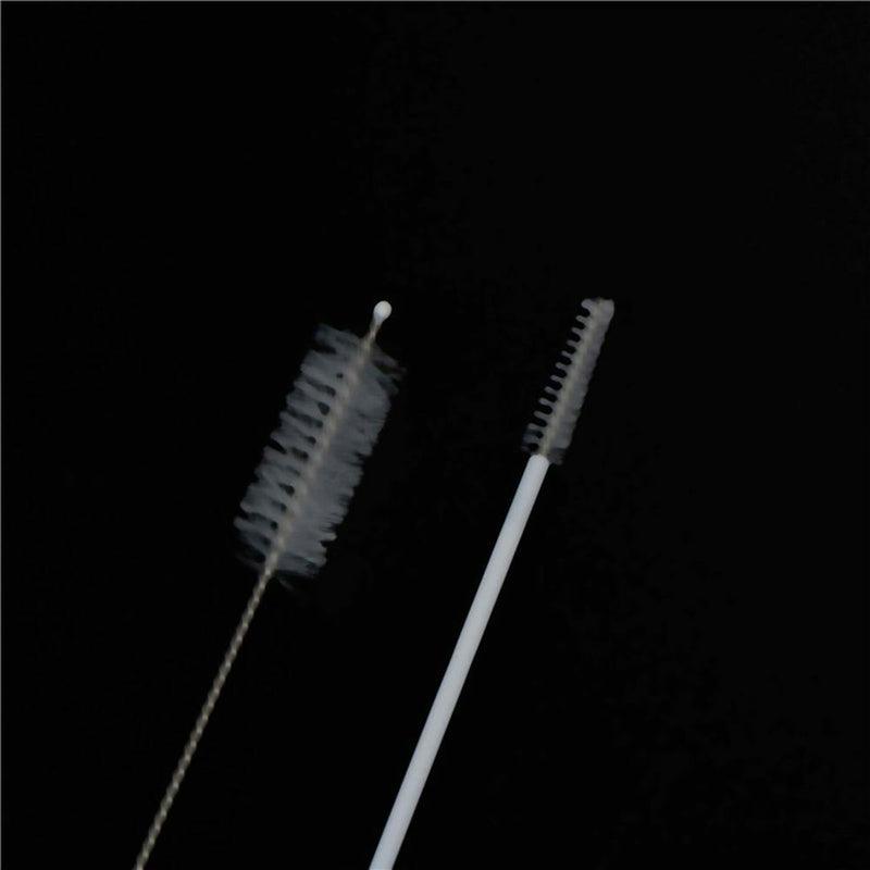 Wedding Transparent Reusable Clean Brush Glass Straws Straight Bent Plastic Box