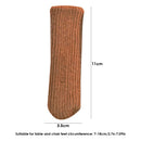 4pcs/set Pure Chair Feet Sock Thickened Table Leg Knitted Cover (Coffee)