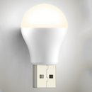 3pcs USB Plug Night Bulb Small Book Lamps LED Reading Light (Warm Light) Newly