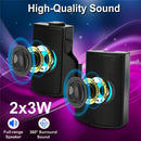 USB Power Speakers Clip-On Computer Stereo Sound Bar 3.5mm for Desktop Laptop PC