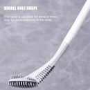 Golf Toilet Brush - Wall Mounted Toilet Brush with Long Handle (White) Newly