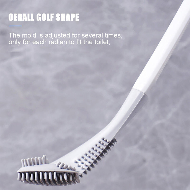 Golf Toilet Brush - Wall Mounted Toilet Brush with Long Handle (White) Newly