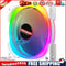 PC ARGB Cooling Fan 12V RGB 6 Pin 120mm Quiet Wireless Computer Case Cooler