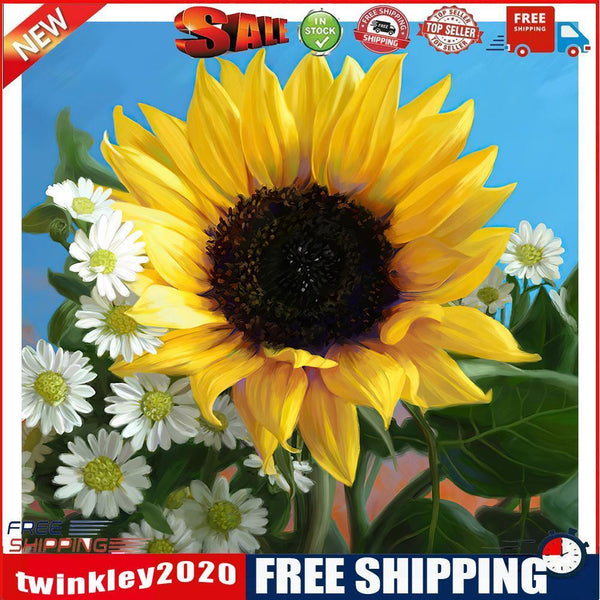 Diamond Painting 5D DIY Sunflower Full Round Drill Rhinestone Picture Kit
