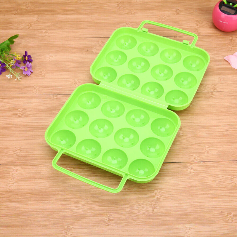 12 Grid Egg Storage Box Portable Egg Holder Container for Outdoor Camping Pic