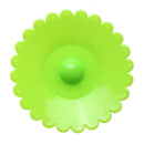 Lace Silicone Diamond Cup Lid Thermal Insulation Cup Cover (Green)