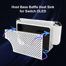 Base Baffle Heat Sink for Switch OLED Game Console Replacement Housing Shell