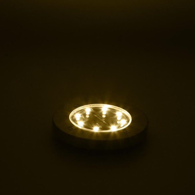 Outdoor Solar Powered 8LED Floor Light Garden Path Landscape Paving Lamp