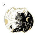 Rabbit Animal Fox Costume Jewelry Brooch Bagua Chart Brooch Enamel Badge