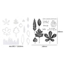 Scrapbooking Tree Leaves Metal Cutting Dies Stencils Silicone Stamps Paper Card