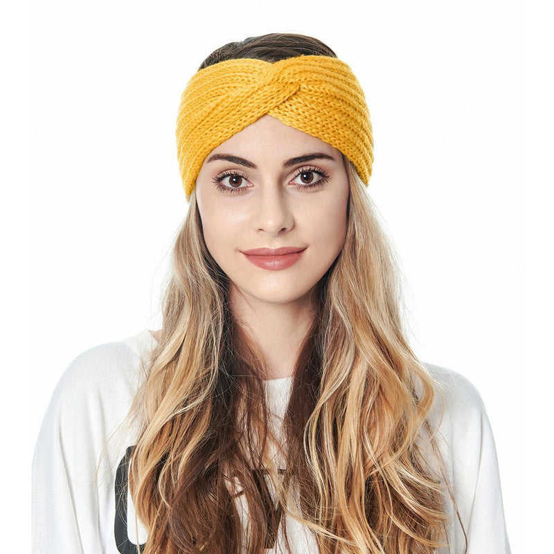 Wrap Knitted Headband Hair Accessories Cross Knot Hairband Ear Warmer Headband