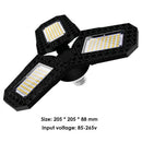 LED Foldable Industrial Light Outdoor Yard Workshop Garage Lamp (2White)