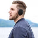 1 Pair Unisex Winter Ear Protector Bandless Warm Fleece Earmuffs (Black)