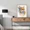 Frameless Oil Paint By Numbers DIY Fox Picture Craft Kit for Home Living Room