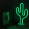 Neon Sign LED Lights Cactus - USB Charging Decorative Marquee Signs Light