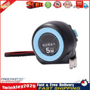 Retractable Steel Tape Measure Distance Measuring Ruler Blue (5m x 25mm) Newly