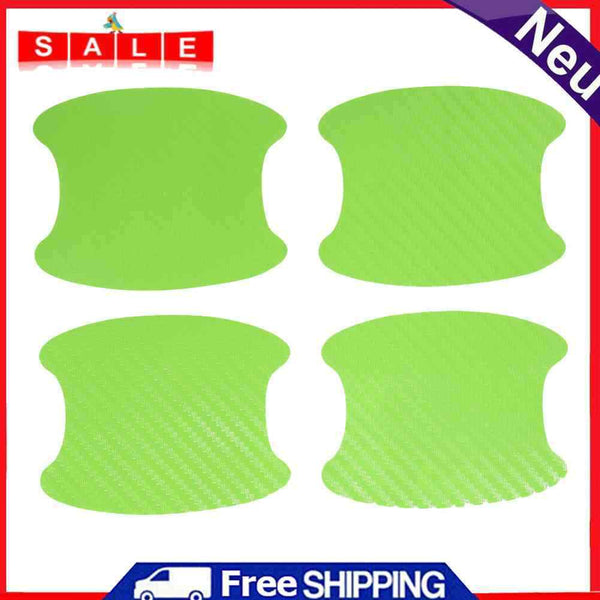 Carbon Fiber Car Outdoor Door Handle Cup Protector Stickers Universal Set of 4