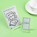 Display Stand Acrylic Sign Holder Table Numbers Holder Clamps Stand Place Card