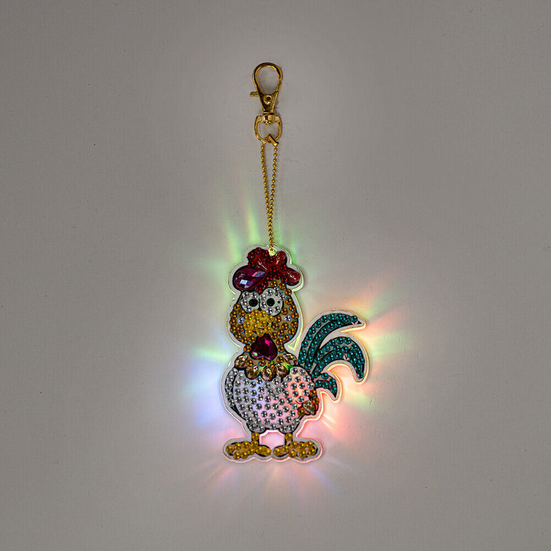 Cartoon Diamond Painting Keychain DIY Luminous Key Ring Pendant (DSK028)