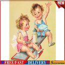 5D DIY Seesaw Kids Full Round Drill Diamond Painting Kit Mosaic Craft Art