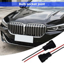 2x HB3 9006 HB4 Bulb Socket Male Adapter Connector for Headlight Fog Lamp Newly