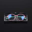 Women Transparent Portable Glasses Holder Glasses Box Plastic Eyeglasses Case