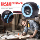 Woodworking Auto Lock Distance Measurement Ruler Retractable Steel Tape Measure