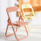 Mini Mobile Holder Creative Folding Chair Table Cell Phone Stand (Pink) Newly