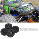 4pcs Wheel Rims Tire Set for 1/10 Axial Hsp Redcat Traxxas RC Off-Road Truc