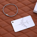 Colorful Luggage Day Aluminum Aluminum + Stainless Steel Checked Boarding Pass Airplane Pattern T
