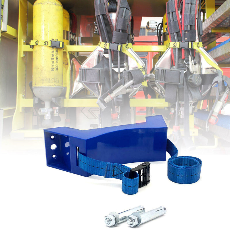 Gas Cylinder Bracket Wall Mounted Durable Gas Cylinder with Screws - Blue Newly