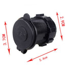 3.1A LED Light  Auto Outlet Power Dual Port USB Car Charger Motorcycle Charging