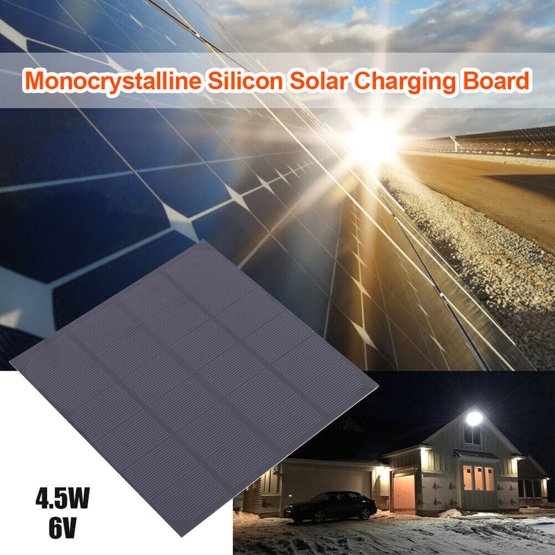 4.5W 6V Portable Mini Solar Panel Board Battery Cell Chargers Charging Modu