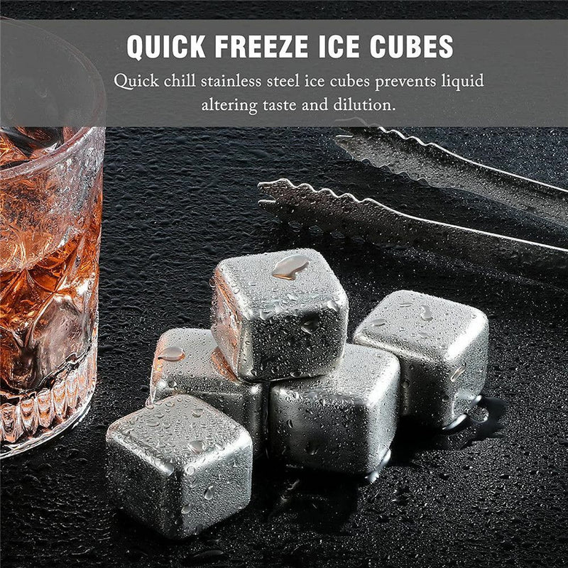 Drinks Quick Freezing Stainless Steel Beer Water Cooler Cool Glacier Ice Cubes